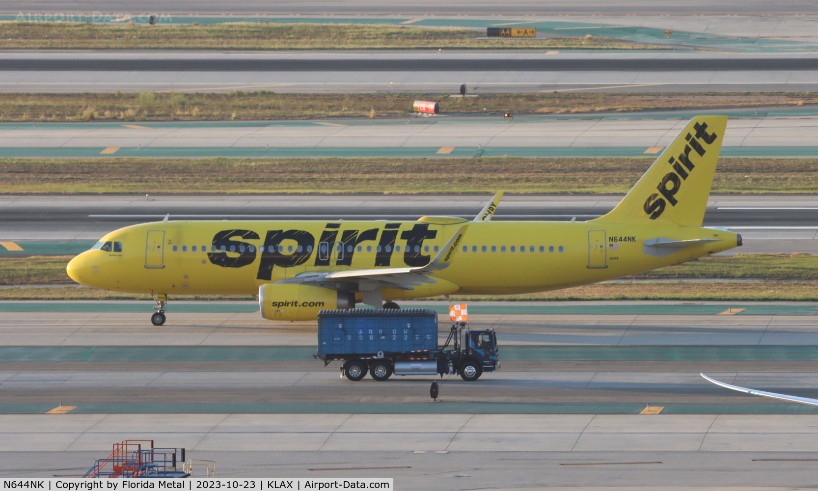 N644NK, 2016 Airbus A320-233 C/N 7156, NKS A320 yellow zx LAX-BWI