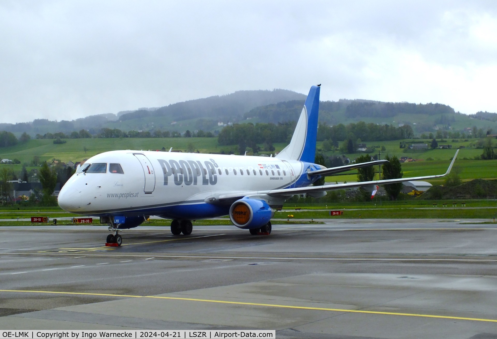 OE-LMK, 2006 Embraer 170LR (ERJ-170-100LR) C/N 17000150, EMBRAER 170LR (ERJ-170-100LR) of People's at St.Gallen-Altenrhein airport