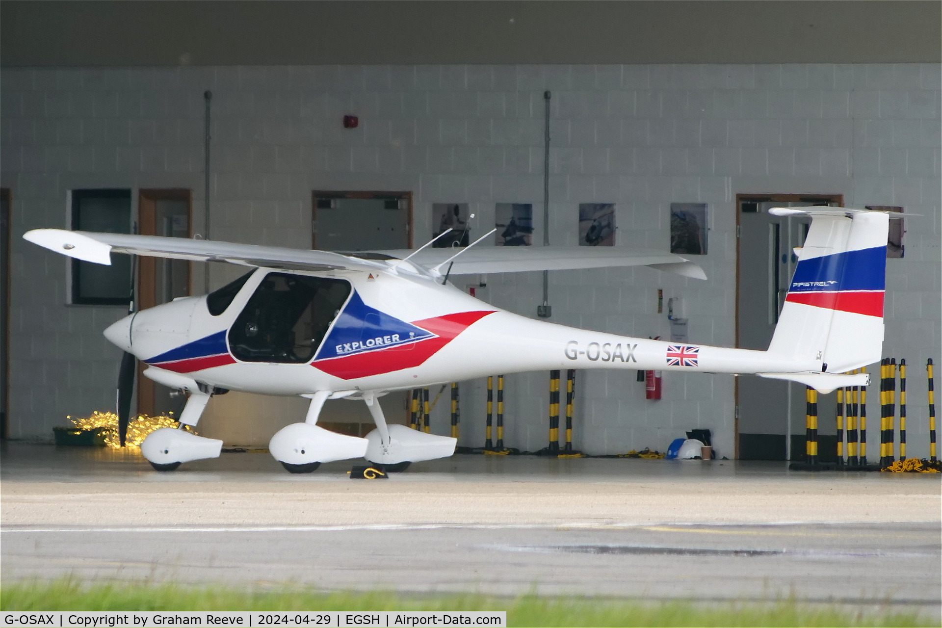 G-OSAX, 2024 Pipistrel Virus SW121 C/N VSW121A0149, Parked at Norwich.