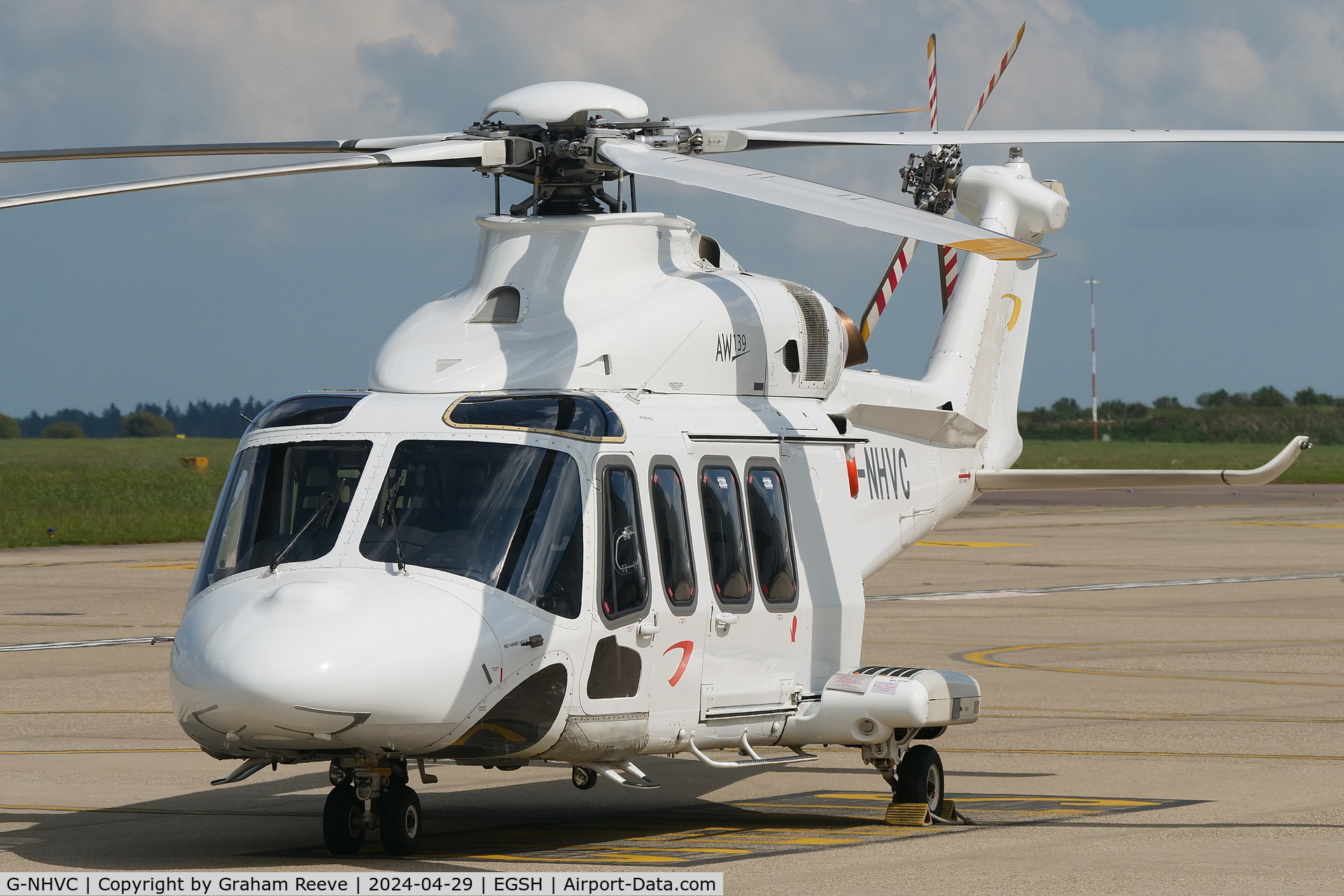 G-NHVC, 2015 AgustaWestland AW-139 C/N 31704, Parked at Norwich.