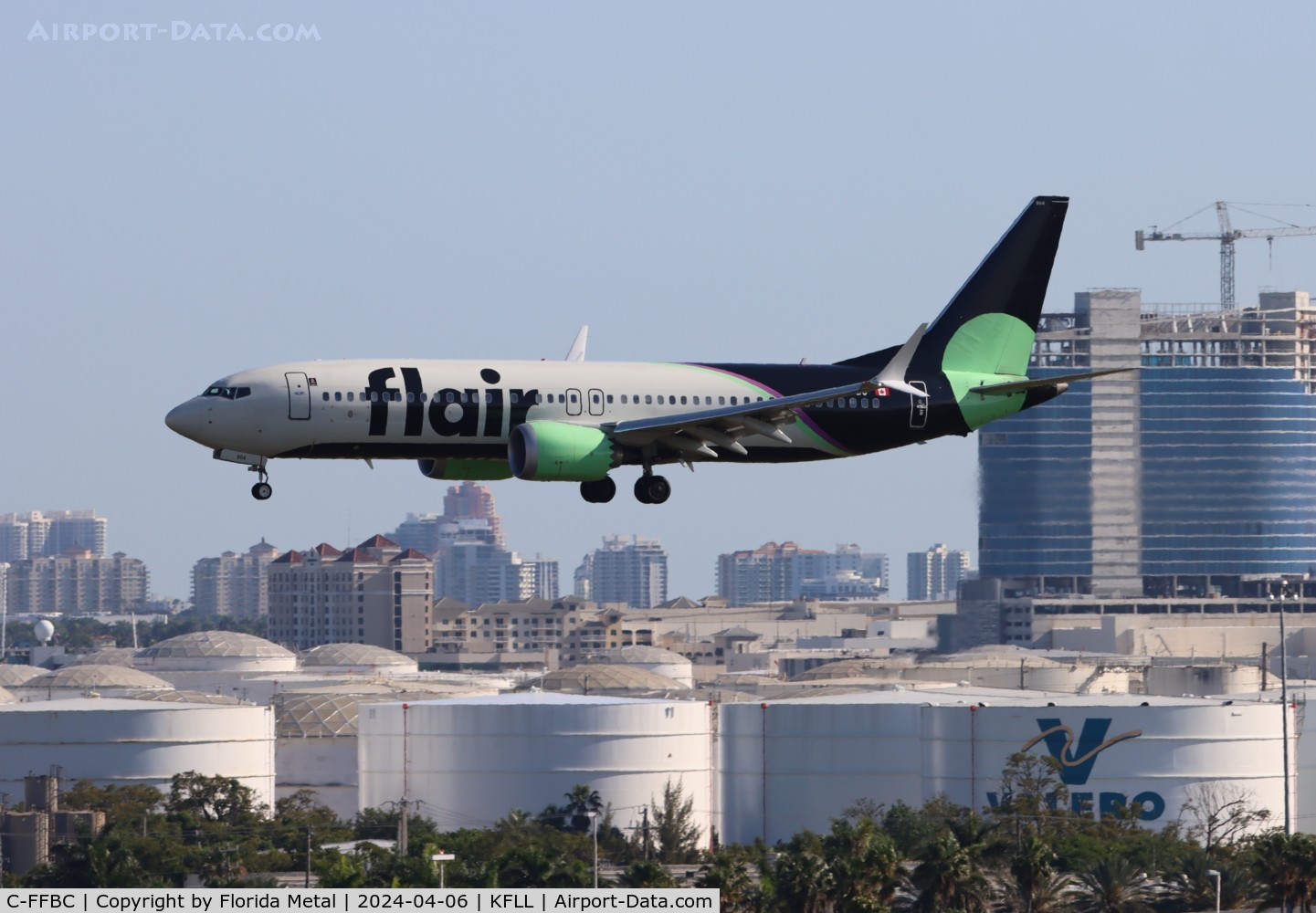 C-FFBC, 2021 Boeing 737-8 C/N 61805, FLE 737-8 zx YYZ /CYYZ - FLL in from Toronto or is that a Rush song?