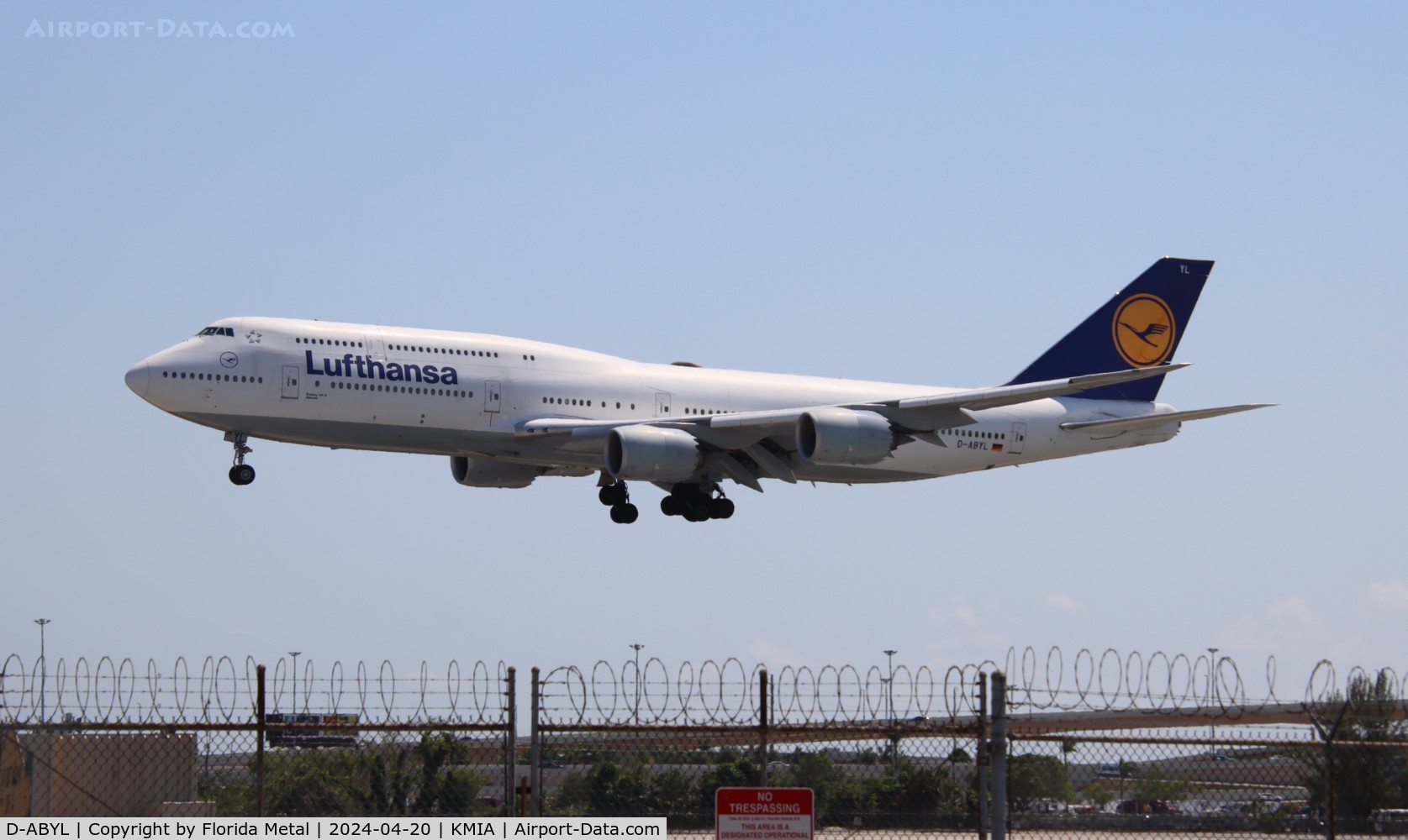 D-ABYL, 2014 Boeing 747-830 C/N 37836, DLH 748 zx FRA /EDDF -MIA in from Frankfurt Germany