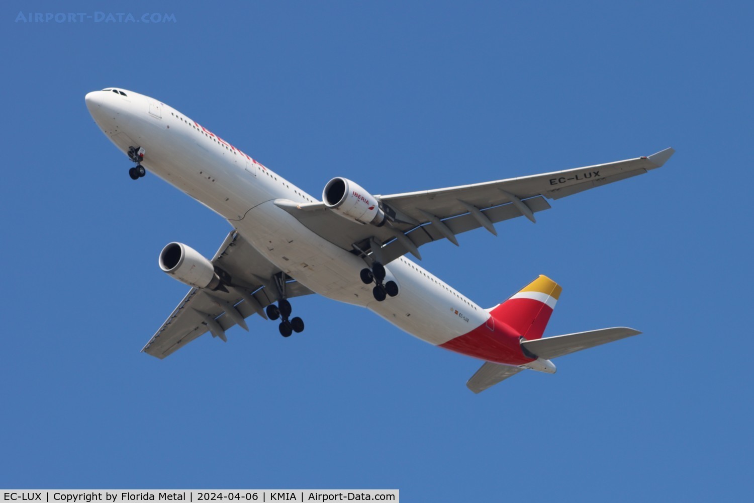EC-LUX, 2013 Airbus A330-302 C/N 1405, IBE A333 zx MAD /LEMD - MIA in from Madrid Spain