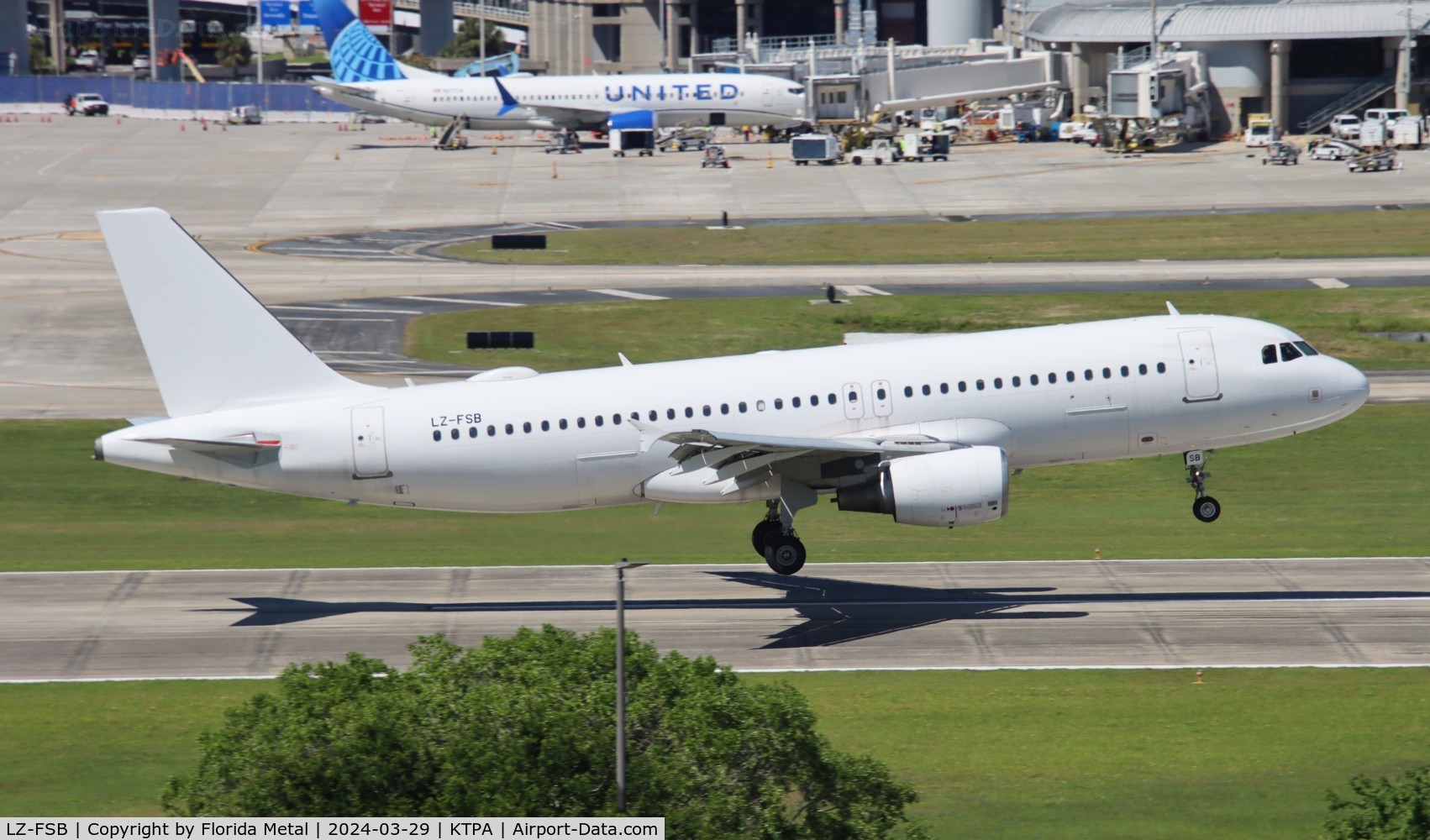 LZ-FSB, 2007 Airbus A320-214 C/N 3055, Fly to Sky A320 zx being leased by World Atlantic for HAV-TPA from Havana Cuba