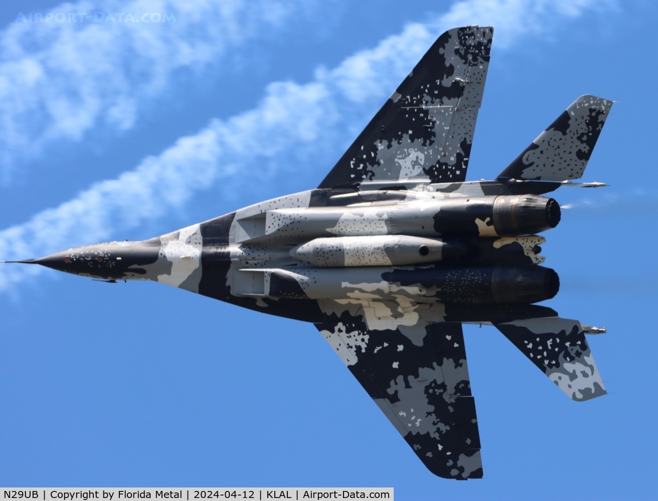 N29UB, 1989 Mikoyan-Gurevich MiG-29UB C/N 50903014896, Mig-29 zx