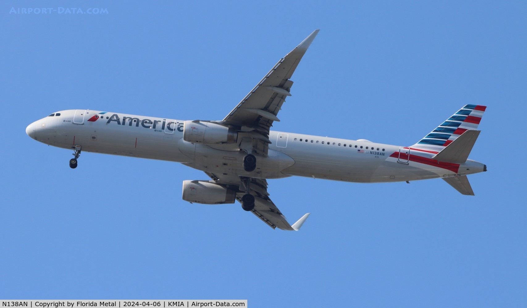 N138AN, 2015 Airbus A321-231 C/N 6650, AAL A321 zx PUJ /MDPC - MIA in from Punta Cana DR