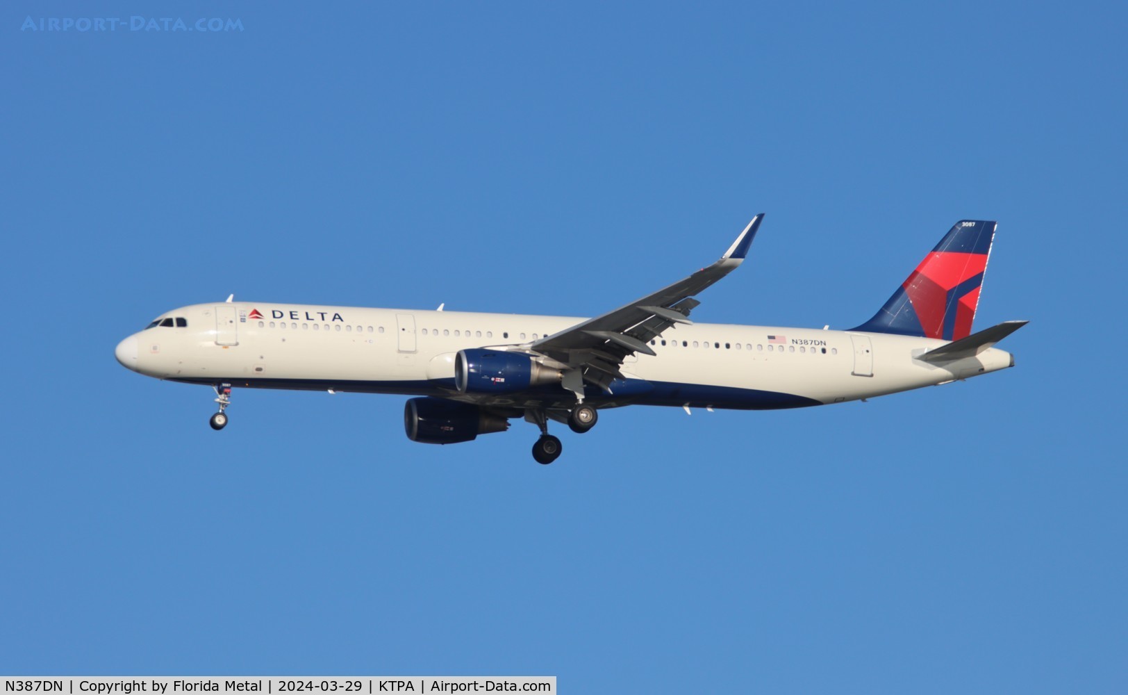 N387DN, 2019 Airbus A321-211 C/N 9025, DAL A321 zx MSP-TPA