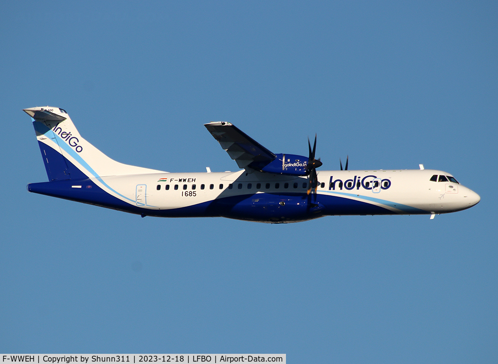 F-WWEH, 2023 ATR 72-600 C/N 1685, C/n 1685 - To be VT-IRM