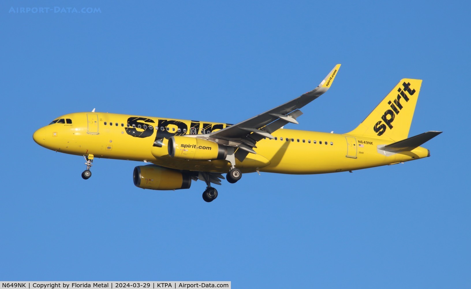 N649NK, 2017 Airbus A320-232 C/N 7679, NKS A320 yellow zx FLL-TPA