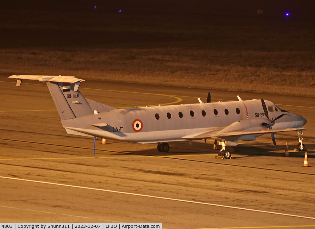 4803, Beech 1900C C/N UC-15, Night stop at the General Aviation area...