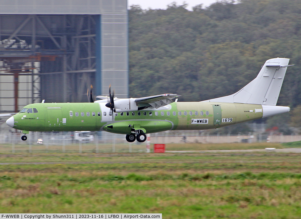 F-WWEB, 2023 ATR 72-600 C/N 1679, C/n 1679 - For Indigo Airlines as VT-IRL