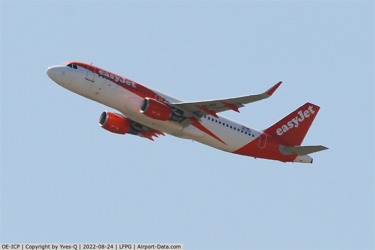 OE-ICP, 2015 Airbus A320-214 C/N 6605, Airbus A320-214, Climbing from rwy 08L, Roissy Charles De Gaulle airport (LFPG-CDG)