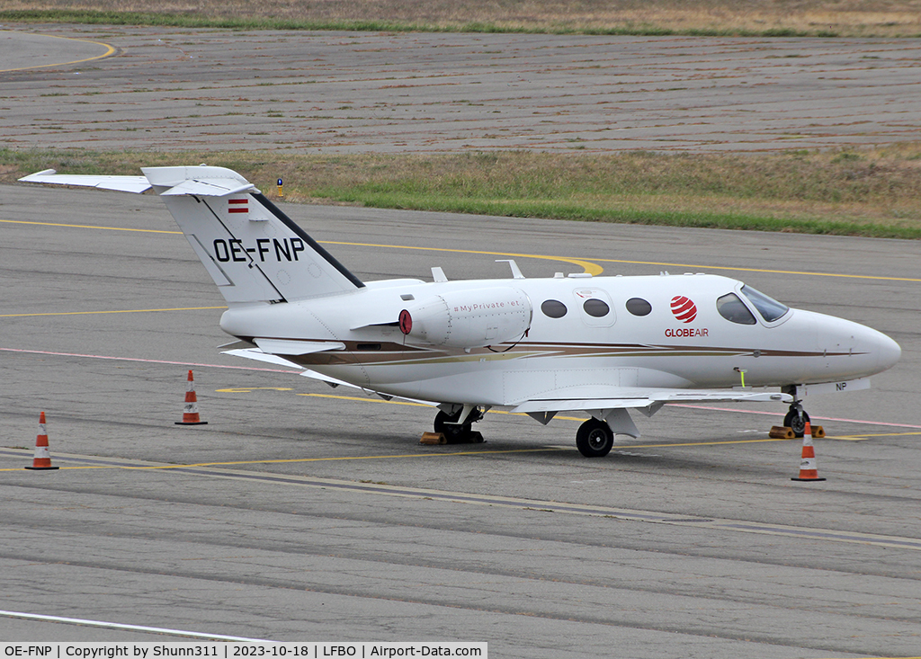 OE-FNP, 2009 Cessna 510 Citation Mustang Citation Mustang C/N 510-0185, PArked at the General Aviation area...