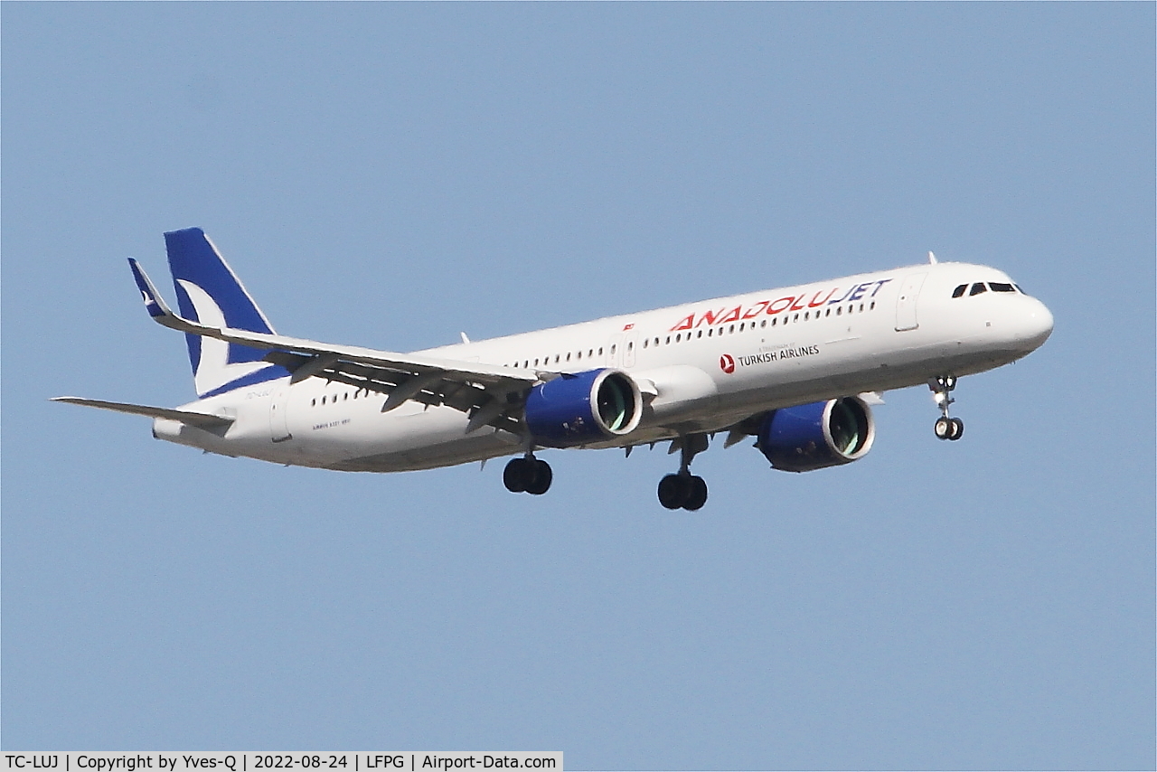 TC-LUJ, Airbus A321-271NX C/N 10883, A321-271NX, On final rwy 09L, Roissy Charles De Gaulle airport (LFPG-CDG)