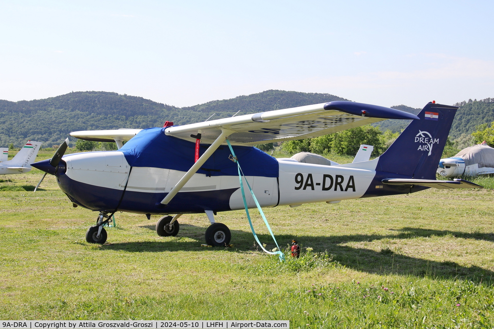9A-DRA, Cessna 172K Skyhawk C/N 17258601, LHFH - Farkashegy Airport Budakeszi, Hungary