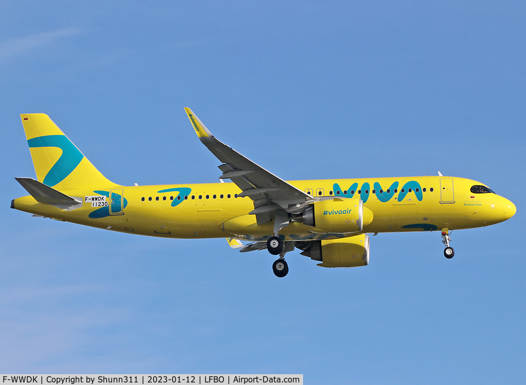 F-WWDK, 2023 Airbus A320-251N C/N 11230, C/n 11230 - Viva Air Colombia ntu... For Easyjet as G-UJEA