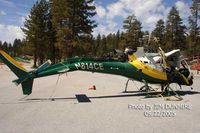 N814CE @ HWY 330 - Snow Valley, Ca  After Aircraft Recovery. Waiting to be loaded and transported on a Flat Bed Tractor Trailer