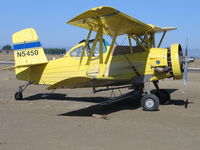 N5450 @ 69CL - Grower's Air Service 1973 Grumman-Scheizer G-164A rigged for rice seeding at airstrip SE of Woodland, CA Shot #2 - by Steve Nation