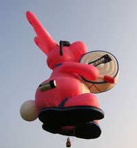 N15EB - Energizer Bunny Hot Air Balloon - by Debbie Sproul