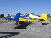 N4219X @ F34 - Vance Ag Aviation 1974 Ayres S2R-T34 with spreader at Firebaugh, CA - by Steve Nation