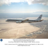 N817NA - NASA's Airborne Science DC-8 over Dryden Flight Research Center - by NASA, Public Domain