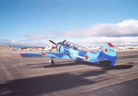 N912EB @ KWJF - YAK-52 in Blue - by Robert E. West