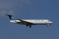 YU-AOP @ ZRH - Montenegro Airlines Fokker 100 at Zurich - by Mo Herrmann