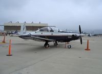 165996 @ NTD - USN Beech T-6A TEXAN II Turboprop Trainer of TAW-6, one 1,708 shp P&W PT6A-68 turboprop flat rated at 1,100 shp driving four-blade Hartzell propeller at a constant 2,000 rpm - by Doug Robertson