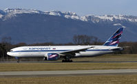 VP-BAU @ GVA - Aeroflot B777 at Geneva - by Mo Herrmann