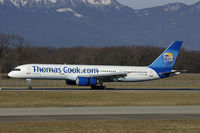 G-FCLB @ GVA - Thomas Cook Boeing 757-200 at Geneva - by Mo Herrmann