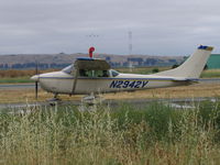 N2942Y @ DVO - Air Ward 1962 Cessna 182E taxying at Gnoss Field, CA - by Steve Nation