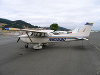 N80590 @ DVO - Air Ward 1976 Cessna 172M at Gnoss Field, CA - by Steve Nation