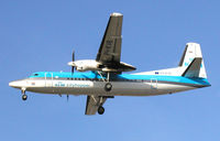 PH-KVB @ LHR - Fokker 50 of KLM on the approach to London (Heathrow) Airport in July 2002 - by Adrian Pingstone