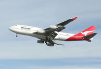 VH-OJL @ LHR - Qantas Boeing 747-400 (VH-OJL) landing at London Heathrow Airport, England in March 2005 - by Adrian Pingstone