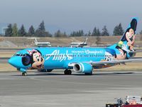N784AS @ SEA - Alaska Airlines Boeing 737 in Micky Mouse livery at Seattle-Tacoma International Airport - by Andreas Mowinckel