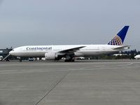 N76010 @ SEA - Continental Airlines Boeing 777 at Seattle-Tacoma International Airport, operating an AMC flight - by Andreas Mowinckel