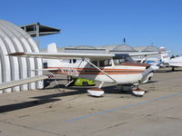 N7353M @ SDM - 1958 Cessna 175 in bright sun at Brown Field (San Diego), CA - by Steve Nation