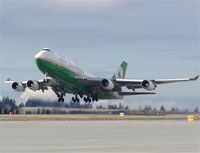 B-16463 @ SEA - Eva Air (Taiwan) Boeing 747 taking off from Seattle-Tacoma International Airport - by Andreas Mowinckel