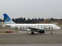 N909FR @ SEA - Frontier Airlines A319 at Seattle-Tacoma International Airport - by Andreas Mowinckel