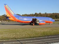 N445WN @ BFI - Southwest Boeing 737 at Boeing Field. It got winglets installed prior to delivery - by Andreas Mowinckel