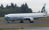 B-HNM @ PAE - Cathay B777 at Paine Field Airport - by Andreas Mowinckel