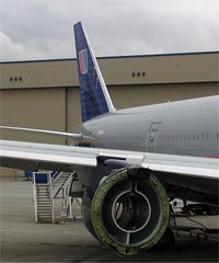 N225UA @ PAE - United Airlines had several 777's stored at Paine Field Airport after 9/11 - by Andreas Mowinckel