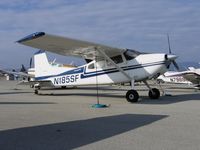 N185SF @ WVI - Western States Inn 1976 Cessna A185F at Watsonville, CA - by Steve Nation