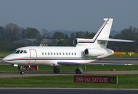 G-DAEX @ EGCC - Superb looking Falcon having just landed on 06R at Manchester. - by Kevin Murphy