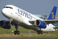 5B-DBD @ EGCC - Cyprus Airways A.320 blasting off Manchesters 24L. - by Kevin Murphy
