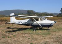 N7439A @ 0Q9 - Classic 1956 Cessna 172 with Zinfandel grapes in background at Sonoma Skypark, CA - by Steve Nation