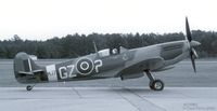 N730MJ @ SFQ - Another B&W shot, this time the world renowned Spitfire - by Paul Perry