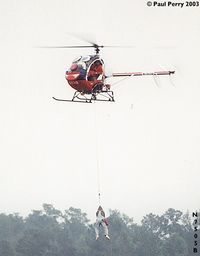 N7505B @ GSB - Otto the Helicopter, giving Charlie Kulp a lift - by Paul Perry