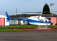 G-BLGV @ EGBO - Bell 206B Jet Ranger 3 owned by Heliflight UK (Halfpenny Green) - by Robert Beaver