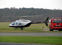 G-BXNT @ EGBO - Bell 206B Jet Ranger 3 ready to take on fuel - by Robert Beaver